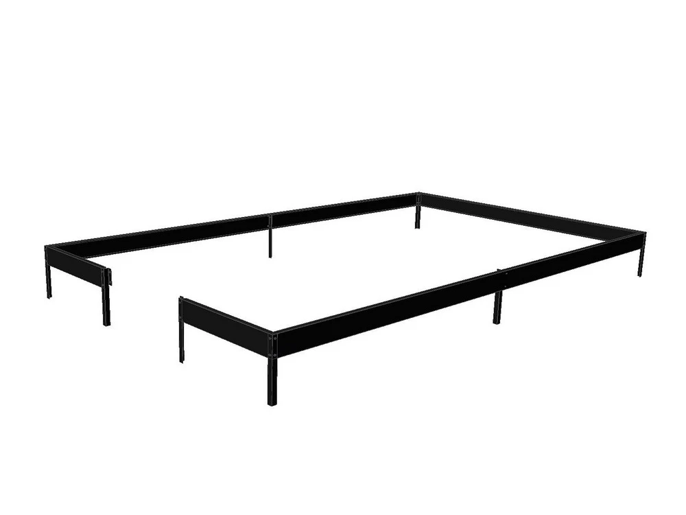 Royal Well Fundering Gartner 21.4 Zwart Gecoat - Afbeelding 1